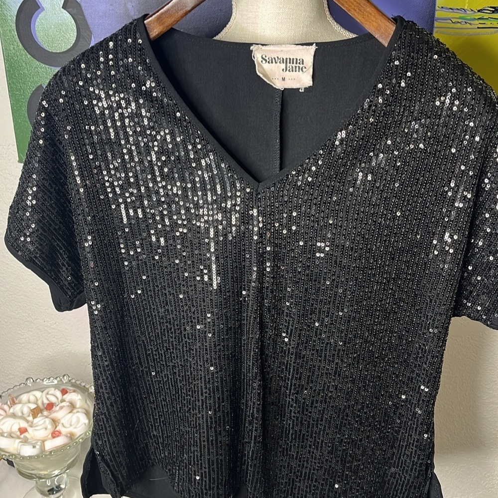 SAVANNA JANE Sequined Tshirt - Picture 5 of 5